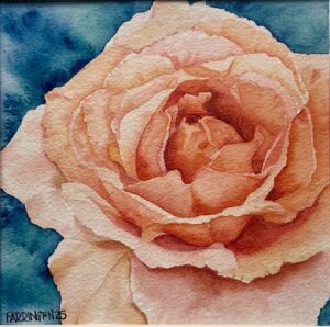 Unyielding Strength, watercolor on paper, $115 available at Artisans Off Main